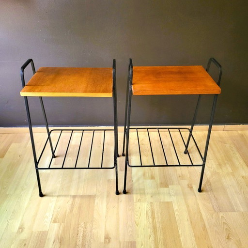 Paar Couchtische Meurop 60s'