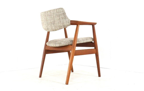 Image 1 of Svend Åge Eriksen voor Glostrup GM11 stoel vintage Deens design nieuw gestoffeerd