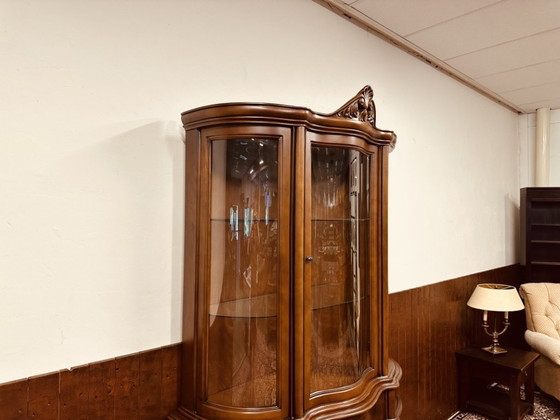 Klassische Jugendstil Anrichte – Vitrine, Glas, Metall (photo 5 of 16)