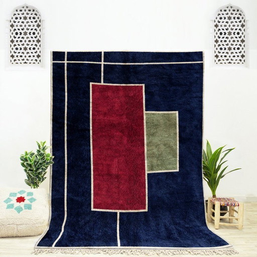 Tapis bérbere authentique motifs traditionnels 250cmx150cm