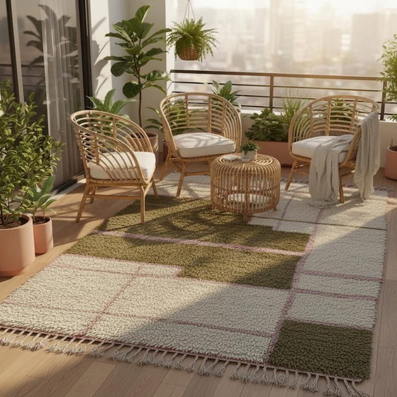 Image 1 of Traditioneller handgeknüpfter Berberteppich, 2,5 x 1,5 m