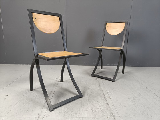 Image 1 of Sinus Dining Chairs By Karl Friedrich Förster For Kff, 1990S, Set Of 8