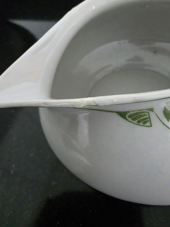 Jugendstil, Chris van der Hoef, Ciotole da colazione decoro 410, Porcellana, Verde (foto 11 di 13)