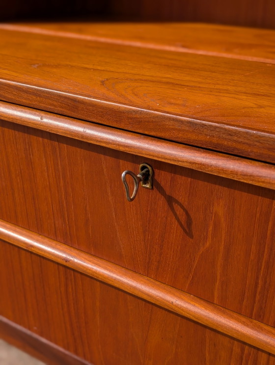 Image 1 of Vintage Danish Teak Wood Cabinet / Bookcase 1960s