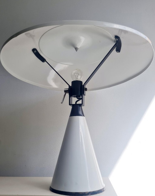 Vintage Elio Martinelli Radar Table Lamp Italian Space Age Design