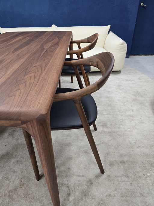 Artisan table Latus + banc + chaises Neva