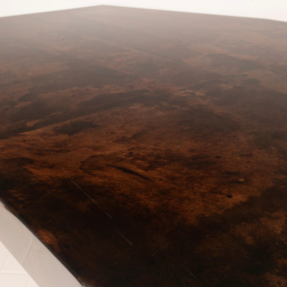 Mesa de comedor de pergamino Mod. 2007D de Willy Rizzo & Nucci Valsecchi para TURA Milano – Mesas de comedor (photo 14 of 20)