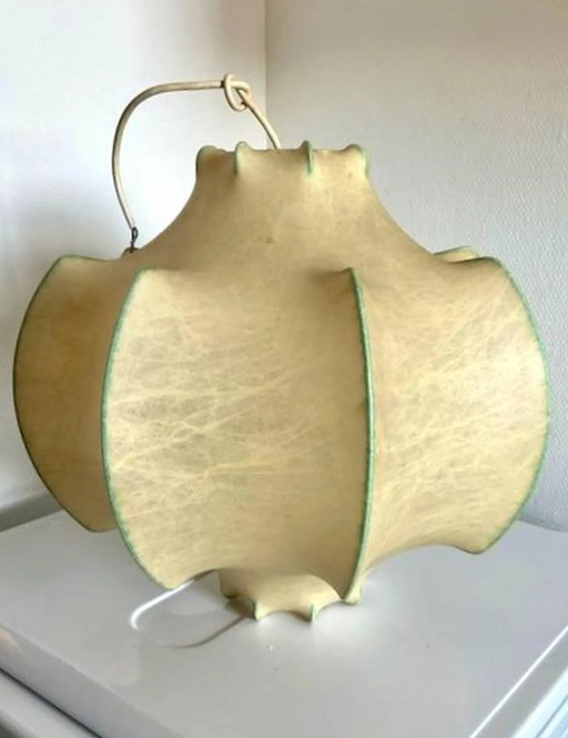 Rare Suspension Viscontea cocoon par Achille & Pier Giacomo Castiglioni – lampe design années 60 Italie – mid century