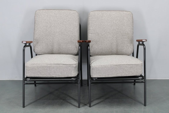 Image 1 of 1950er Jahre Paar seltene restaurierte Sessel von RAWI, Niederlande