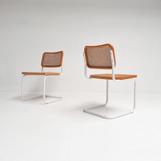 Image 1 of Set of 2 Italian webbing chairs, 1970s