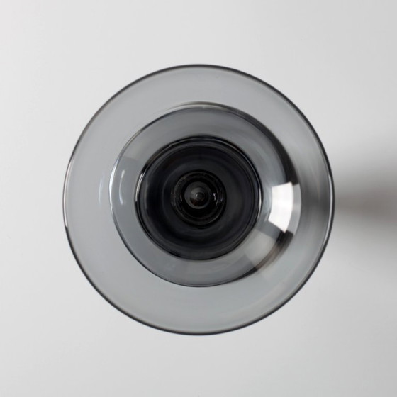 Image 1 of Vintage tweekleurige glazen vaas uit het midden van de 20e eeuw, Portugal, jaren 70.