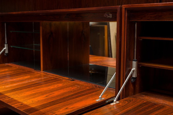 Image 1 of  Mensole da parete modulari in palissandro tedesco di IDEE Mobel, anni '60, set di 25 pezzi