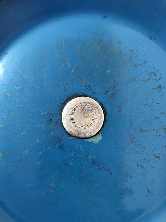 Image 1 of 60s 70s Vintage Cathrineholm of Norway Enamel Lotus Saucepan