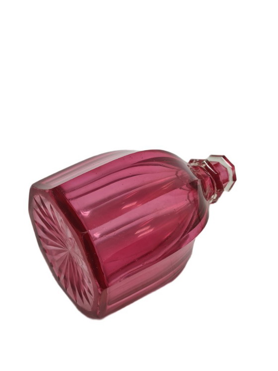 Biedermeier Rubin karaf, voormalig Oostenrijk-Hongaars Rijk, jaren 1890 – Glazen & Karaffen, Glass (photo 9 of 13)