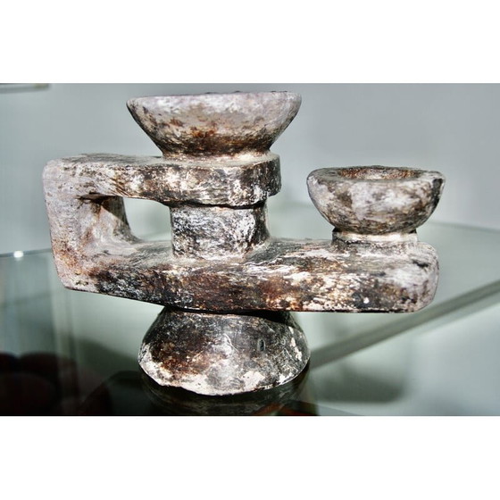 Image 1 of Vintage stone candlestick, 1960s