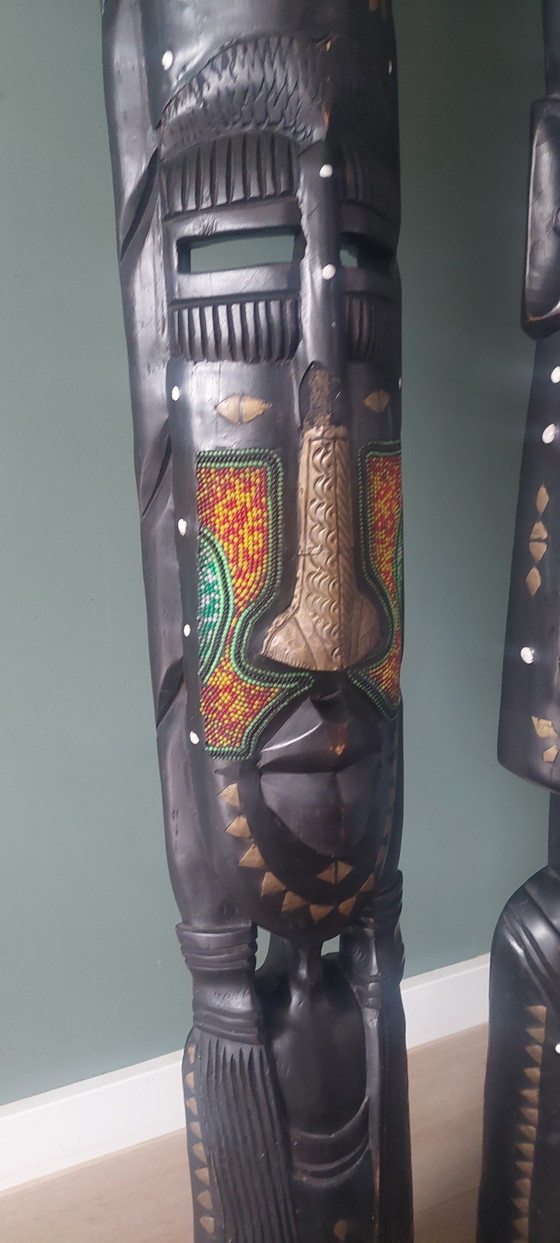 African Statues from Kumasi, Ghana – Decorative Objects, Wood, Brass (photo 7 of 10)