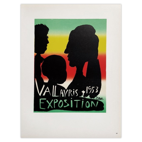 Image 1 of Pablo PICASSO AF 1953 - Exposition Vallauris poster 1959