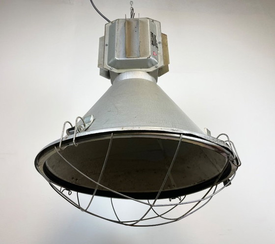 Image 1 of Industriële Poolse fabrieksplafondlamp van Mesko, jaren 90.