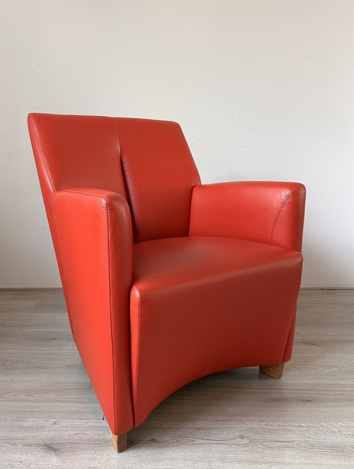 2x Leolux Galathea designer armchairs