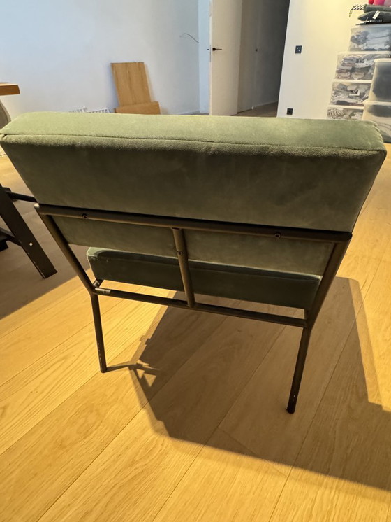 Image 1 of Fauteuil lounge Fest Monday + repose-pieds Royal 44 Turquoise