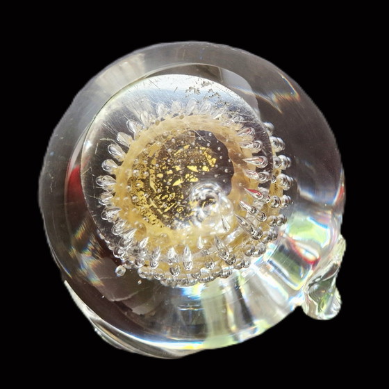 Image 1 of FM Konstglas - Manzana maciza con polvo de oro