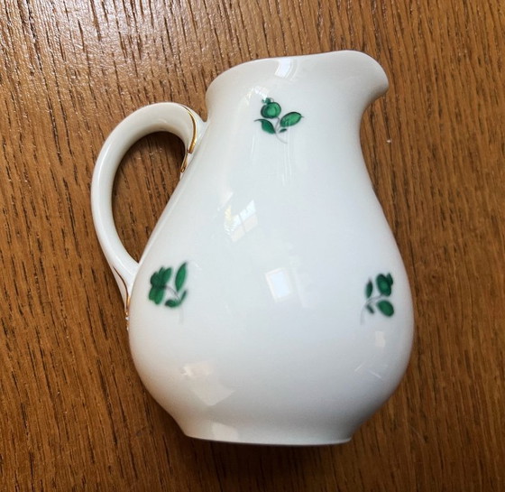 Image 1 of Azucarero y jarra de leche numerados y raros "Rose de Vienne" de Augarten Wien