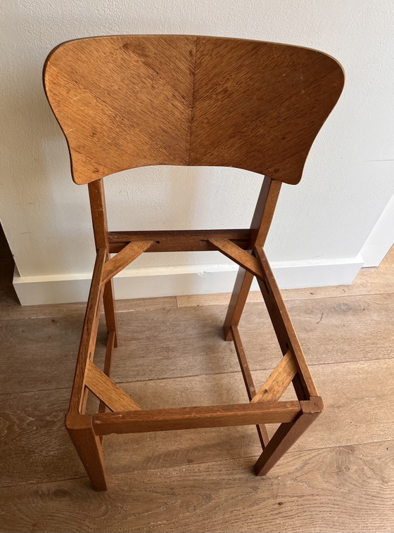 Silla de madera Art Déco – Sillas de comedor, Textile, Wood (photo 3 of 5)