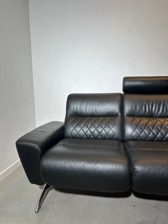 Sofá Stressless de 2 plazas – piel negra – Loveseat (photo 5 of 6)