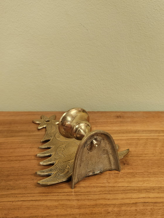 Image 1 of chandelier vintage en laiton en forme de sapin de Noël