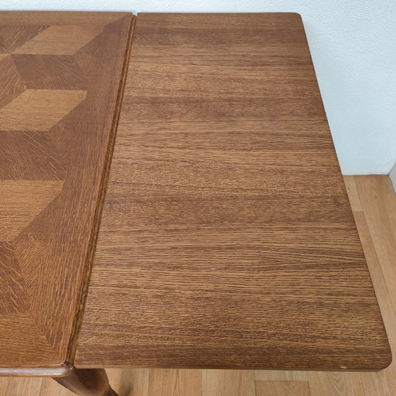 Image 1 of Vintage landelijke eettafel eetkamertafel tafel hout uitschuifbaar