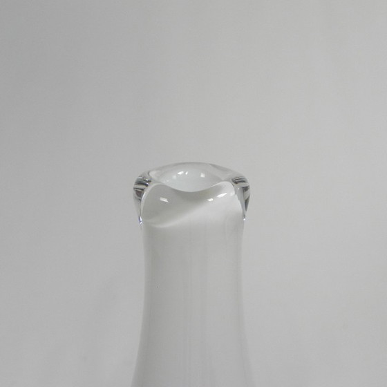 Hand-blown Thick-walled Serica Bottle Vase, Leerdam, Floris Meydam, 1960s – Glass (photo 6 of 11)