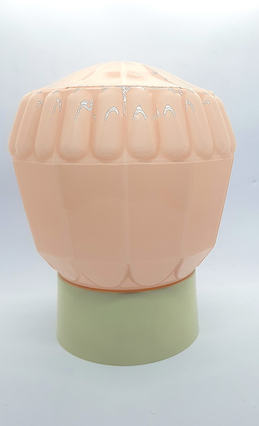 Plafonnier Thabur lampe murale art déco verre rose