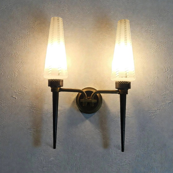1960er Wandleuchte – Wandleuchten, Metal, Brass (photo 6 of 8)
