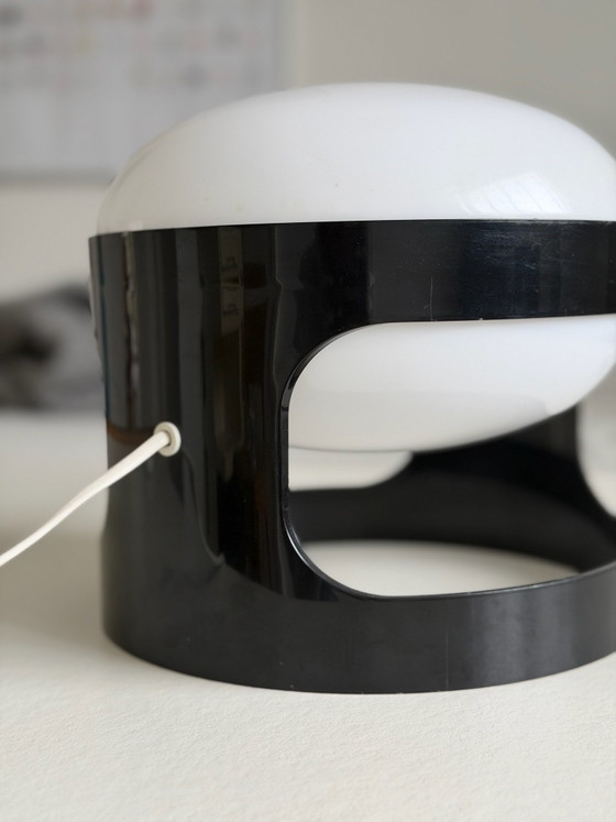 Lampe Joe Colombo KD 27, vintage Kartell, Plastique, Plexiglas, Noir (photo 6 sur 9)