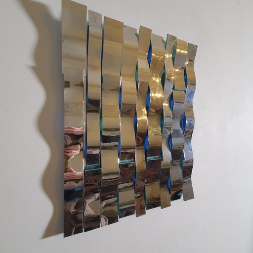 Objet mural miroir ONDE