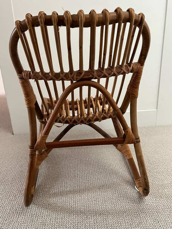 Vintage rattan children's armchair – Chairs and lounge chairs, Bamboo (photo 3 of 5)