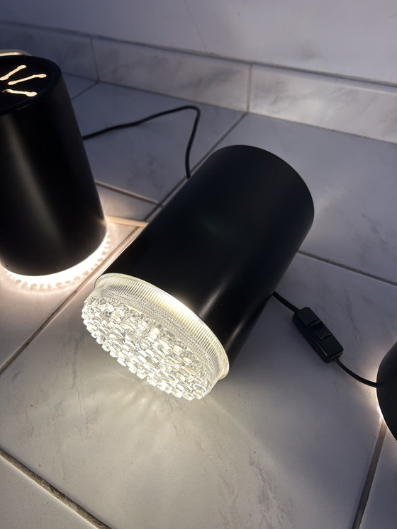 Image 1 of 4x vintage Raak bubble glass spotlight ceiling lamp