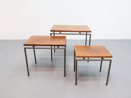 Image 1 of Vintage nesting tables mimi set rosewood