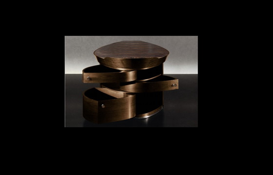 Giorgetti Erasmo Desk with two Genius armchairs in brown leather – Wood (photo 9 of 15)