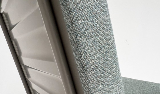 Image 1 of Re-upholstered blue Gispen 1401 armchair by Wim Rietveld, 1950's