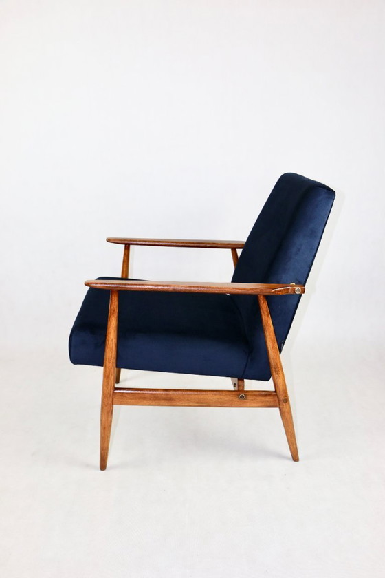 Image 1 of Vintage blauwe vos fauteuil, 1970