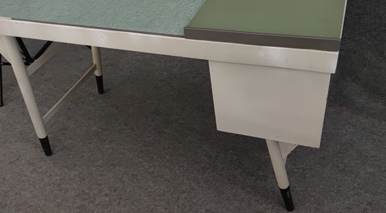 Image 1 of WRITING DESK 50s MID - CENTURY DESIGN DESK OFFICE TABLE WRITING DESK 60s VINTAGE TEAK RETRO