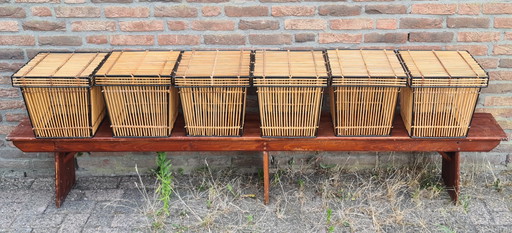 6x Rohé Noordwolde opbergmanden '50