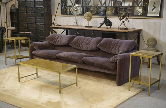 Neoklassisches Couchtisch-Set mit 2 Beistelltischen, Spiegelglas, 1980er Jahre. – Couchtische, Kristall (photo 3 of 13)
