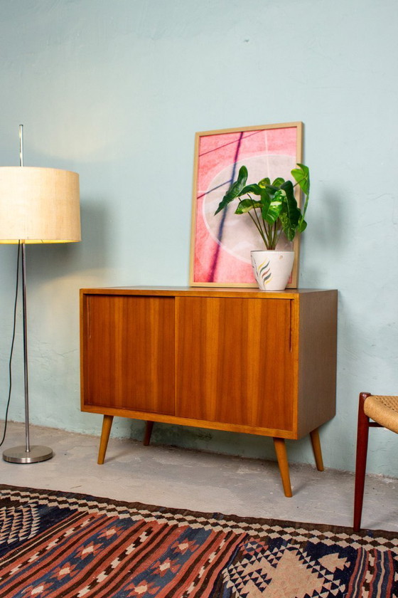 Image 1 of Vintage chest of drawers sideboard teak nut mid century 60s