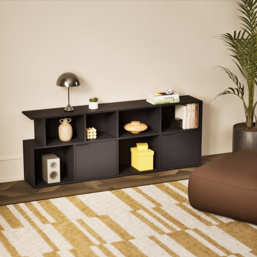 Tylko Sideboard in Midnight Blue with Doors