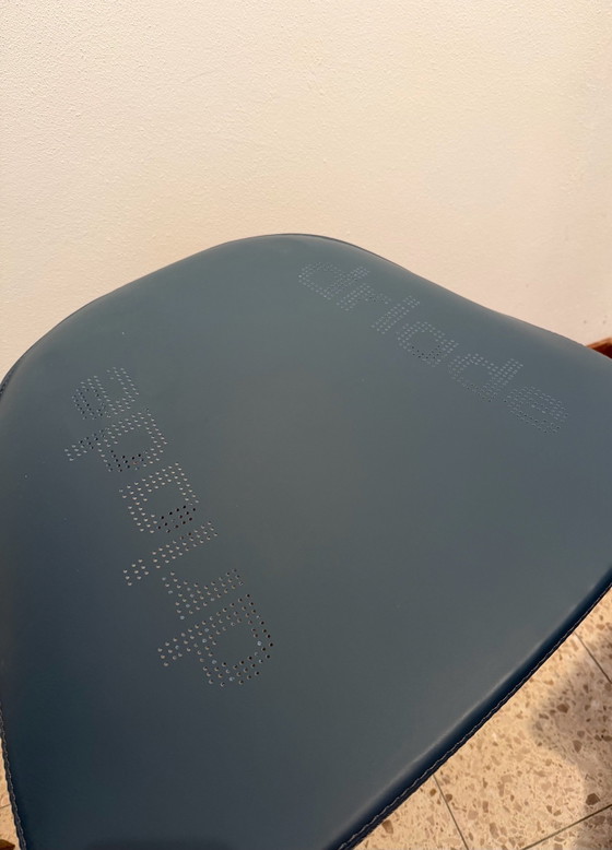 Driade Lou Speak swivel armchairs ‘Cupra edition’ (2), Metal, Leather, Blue (photo 10 of 13)