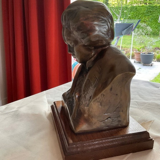 Image 1 of Solid bronze statue. Beethoven