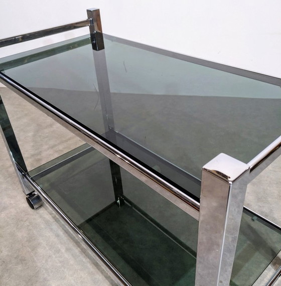 Image 1 of Bijzettafel, rolbare bar of vintage tv-meubel