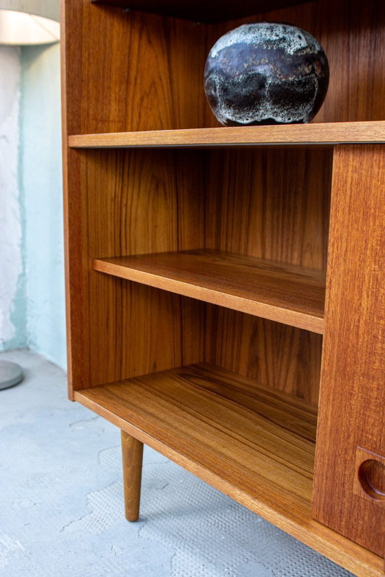 Image 1 of Vintage teakhouten dressoir, boekenkast, bijzettafel, ladekast, Deens, jaren 60